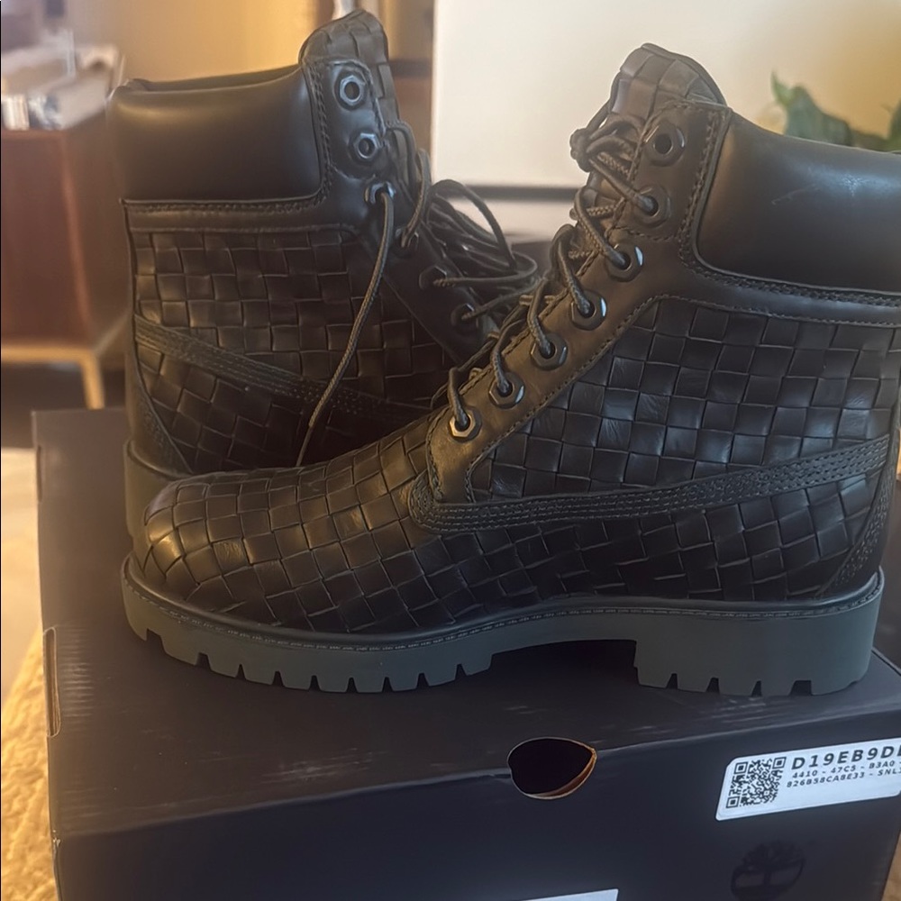 Timberland Men's Black Leather Boots
